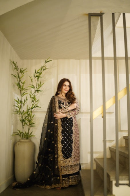 Neelum Muneer - Lio Shirt, Trouser with Duaptta