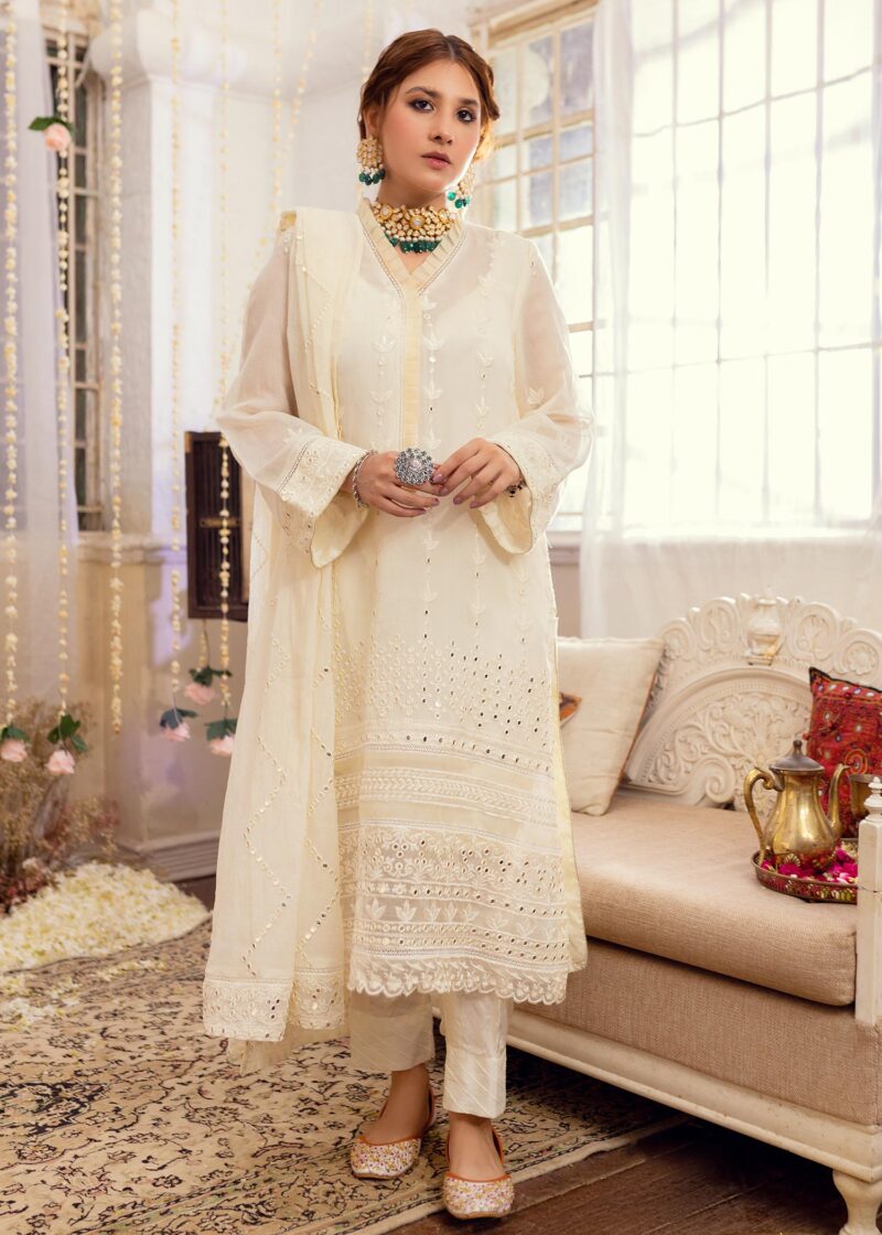 Hina Altaf - Mina Shirt, Trouser with Dupatta - Image 2