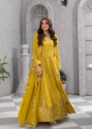 Mayo, Mehndi Maxi, Trouser with Dupatta