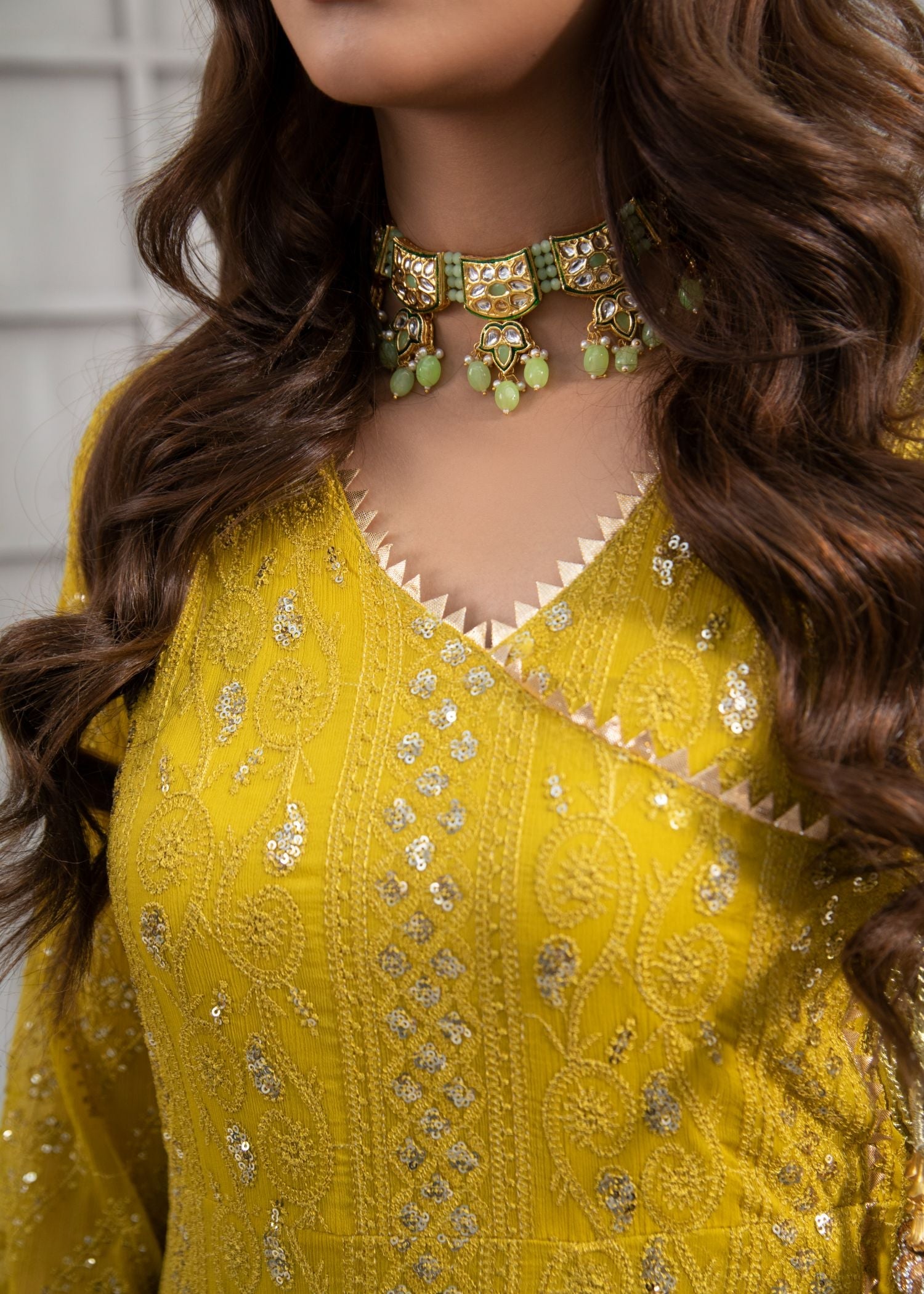 Mayo, Mehndi Maxi, Trouser with Dupatta - Image 4