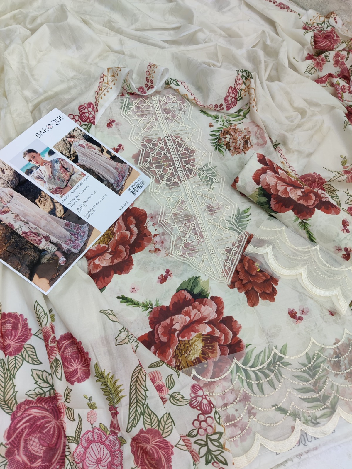 Alishba Abbasi - Elana Shirt, Trouser and Dupatta - Image 3