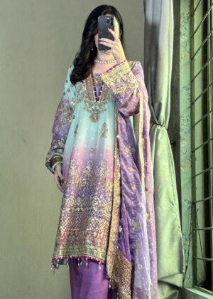 Multi Shirt, Trouser with Dupatta