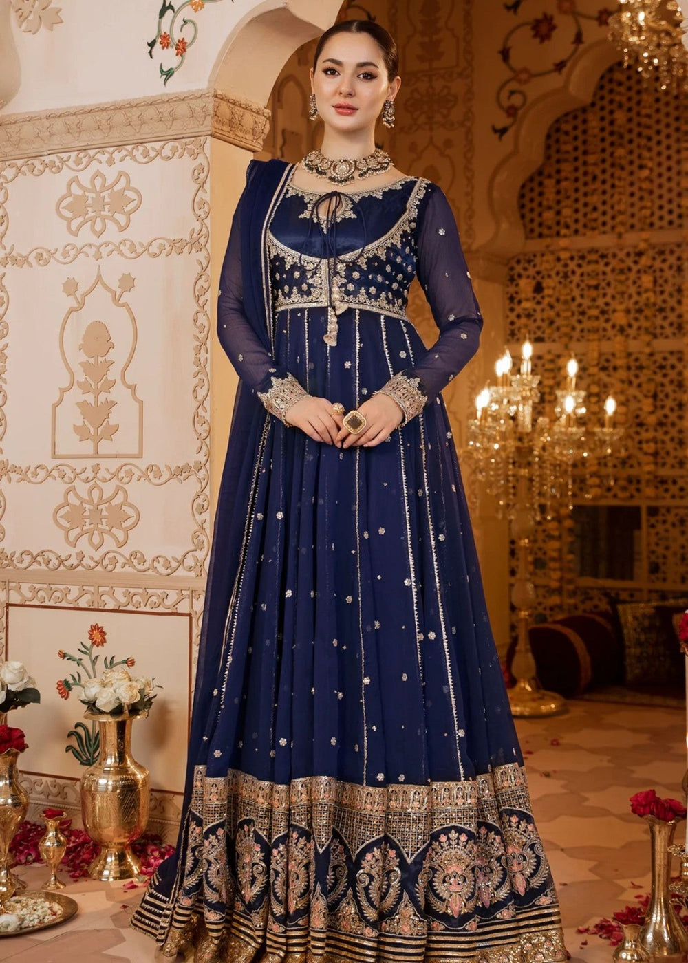 Hania Aamir - Aira Maxi, trouser and Dupatta - Image 4