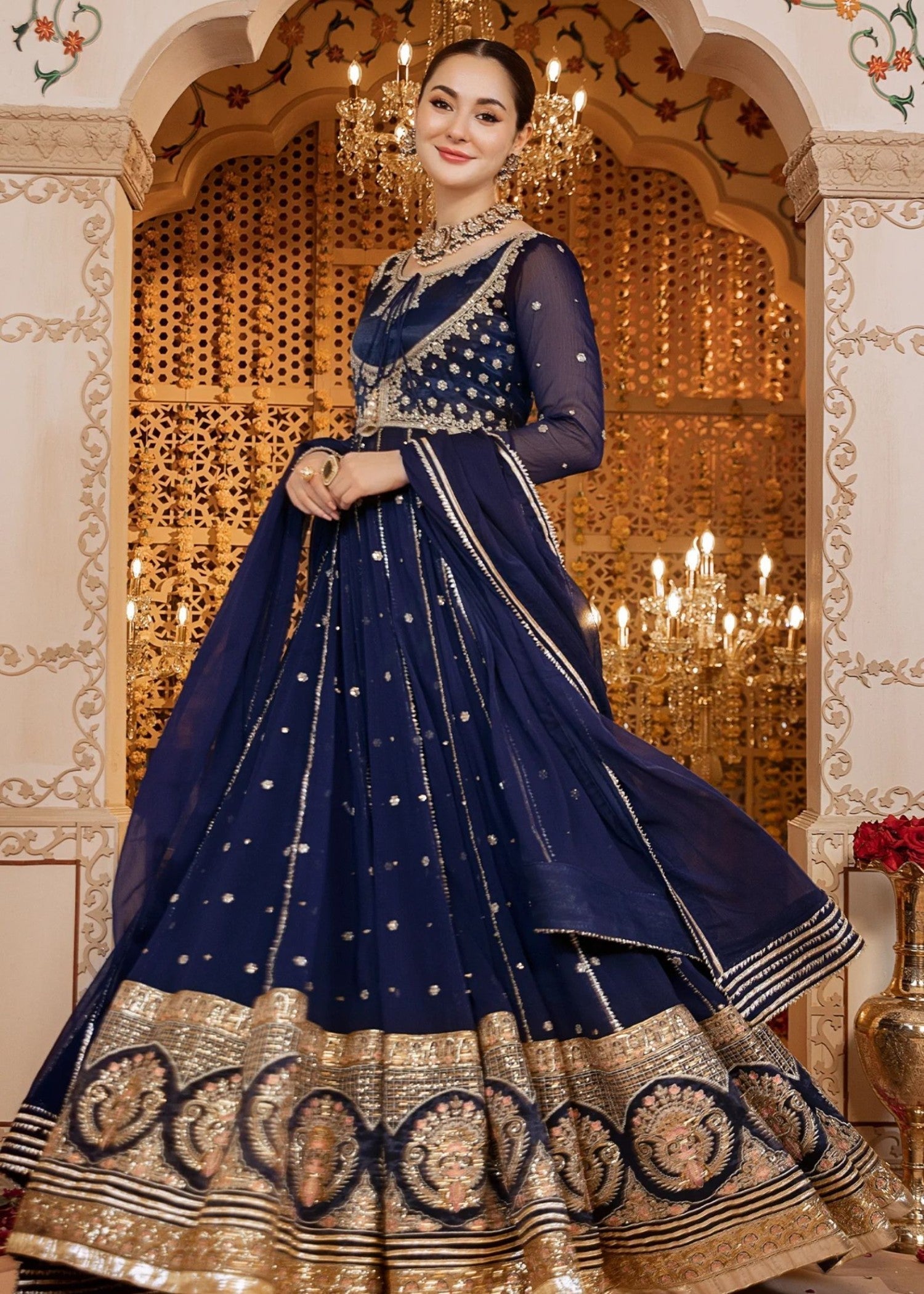 Hania Aamir - Aira Maxi, trouser and Dupatta - Image 2