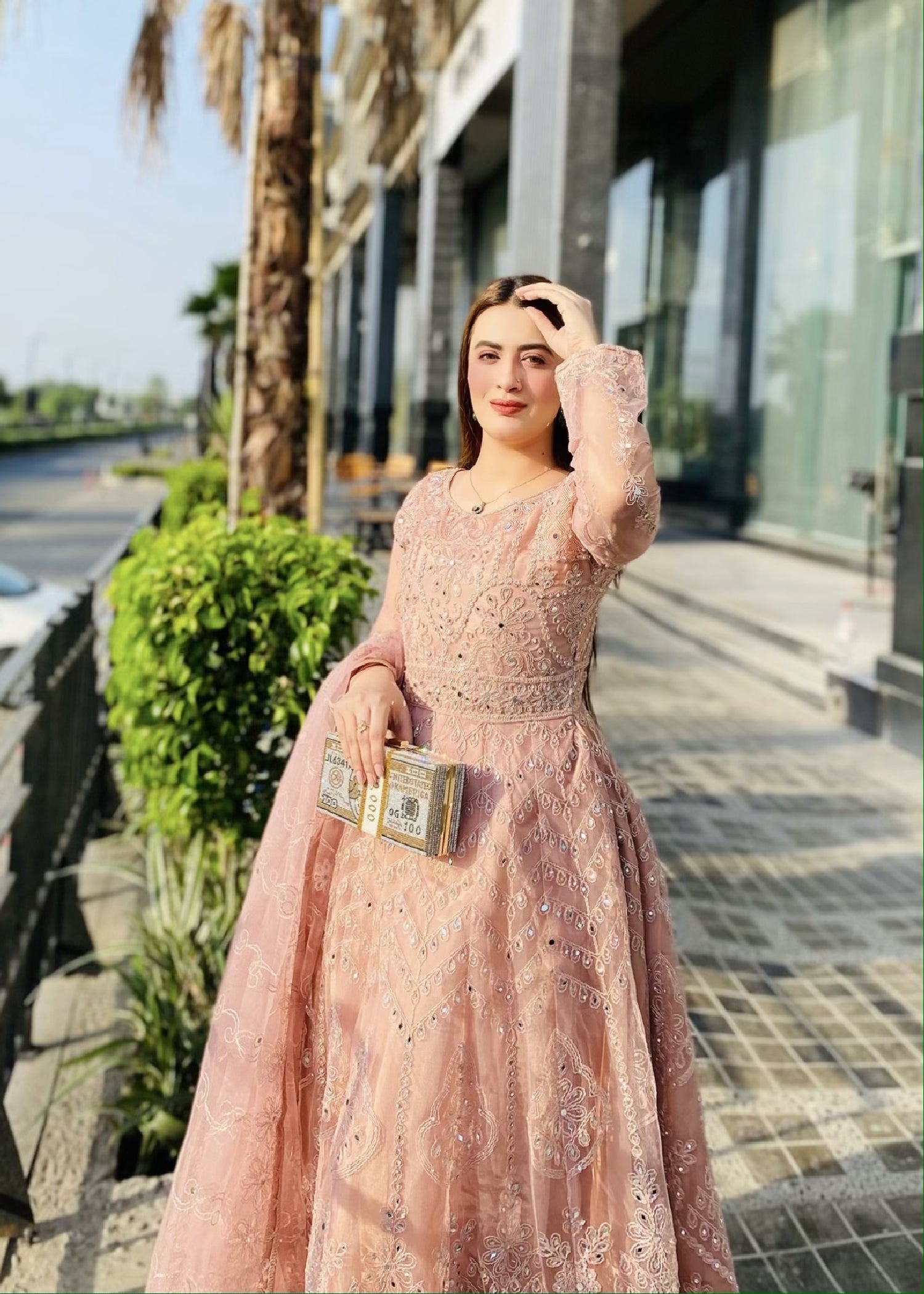 Pinky Maxi, Trouser with Dupatta - Image 3