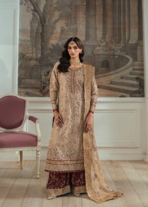 Beige Shirt, Trouser and Dupatta