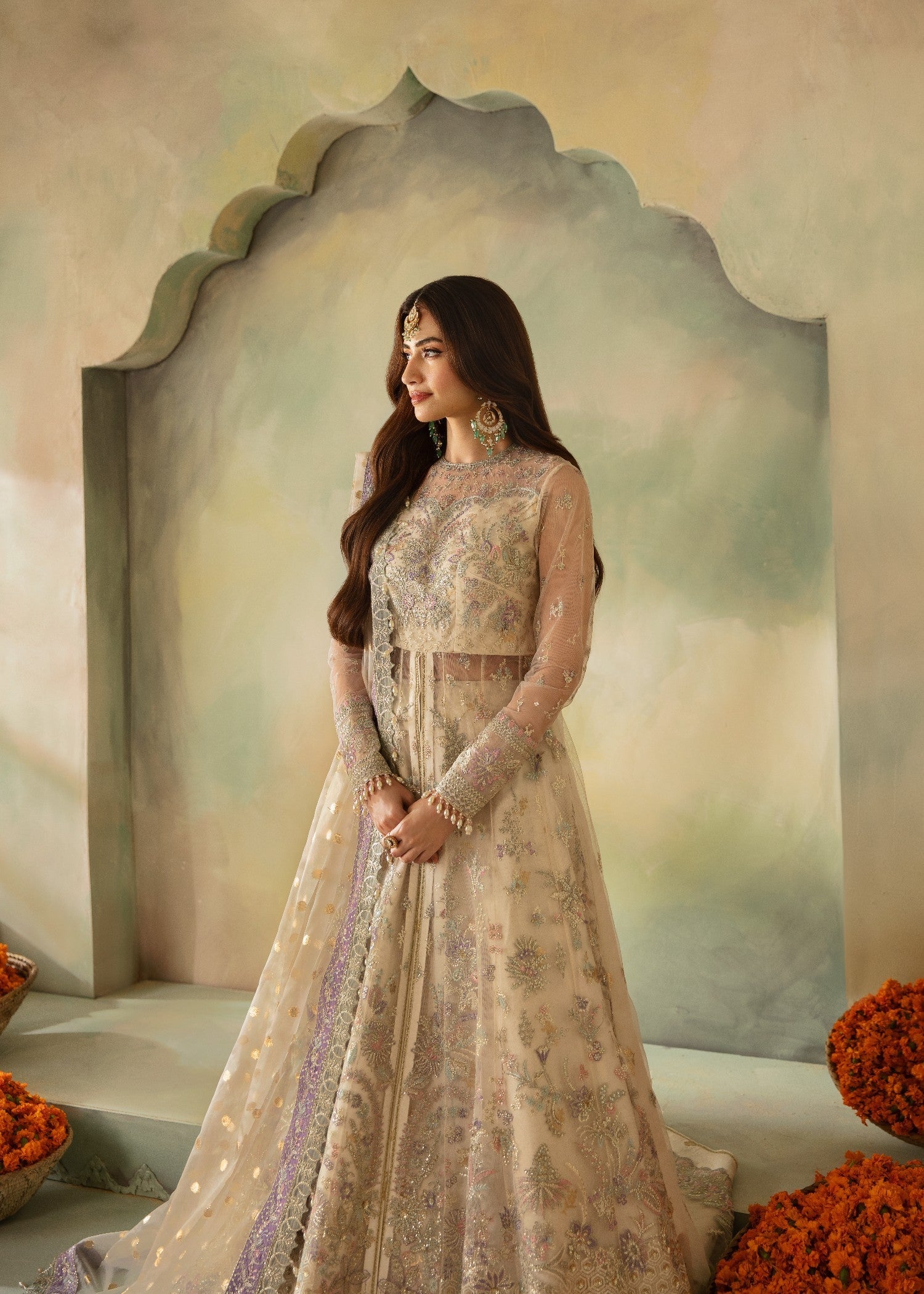 Sana Javed - Zina Top, Lehenga and Dupatta - Image 4