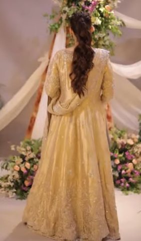 Minal Khan - Golden Gown Dress - Image 5
